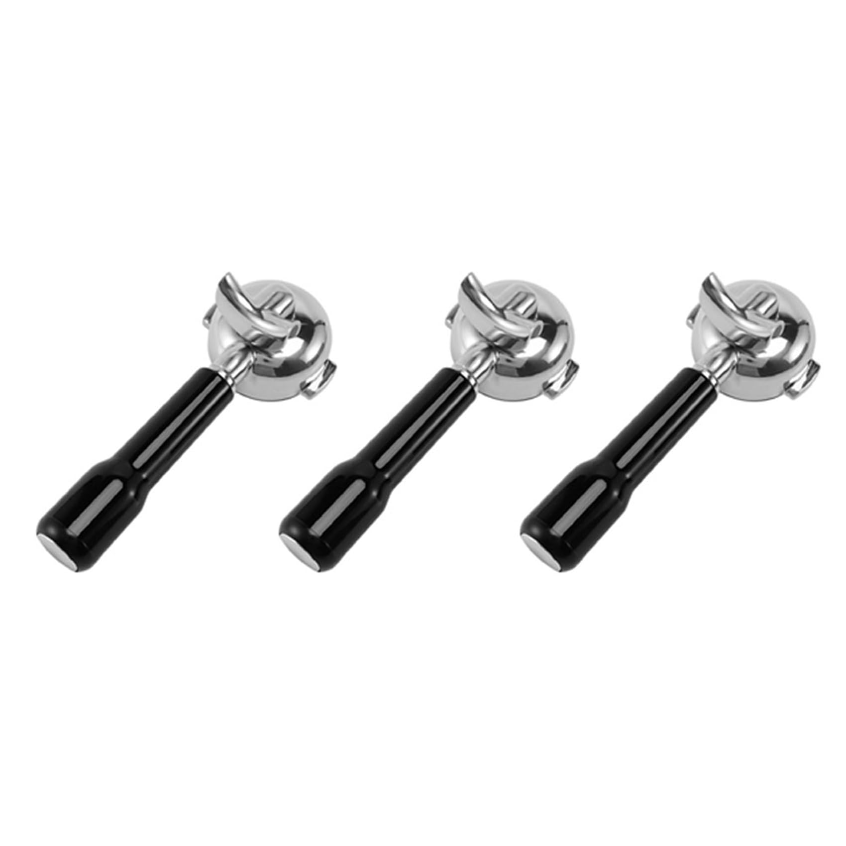 Vjsujehgy 3X 58MM Stainless Steel Coffee Machine Portafilter Holder Portafilter for/Expobar Double Mouth/ E61/ FAEMA