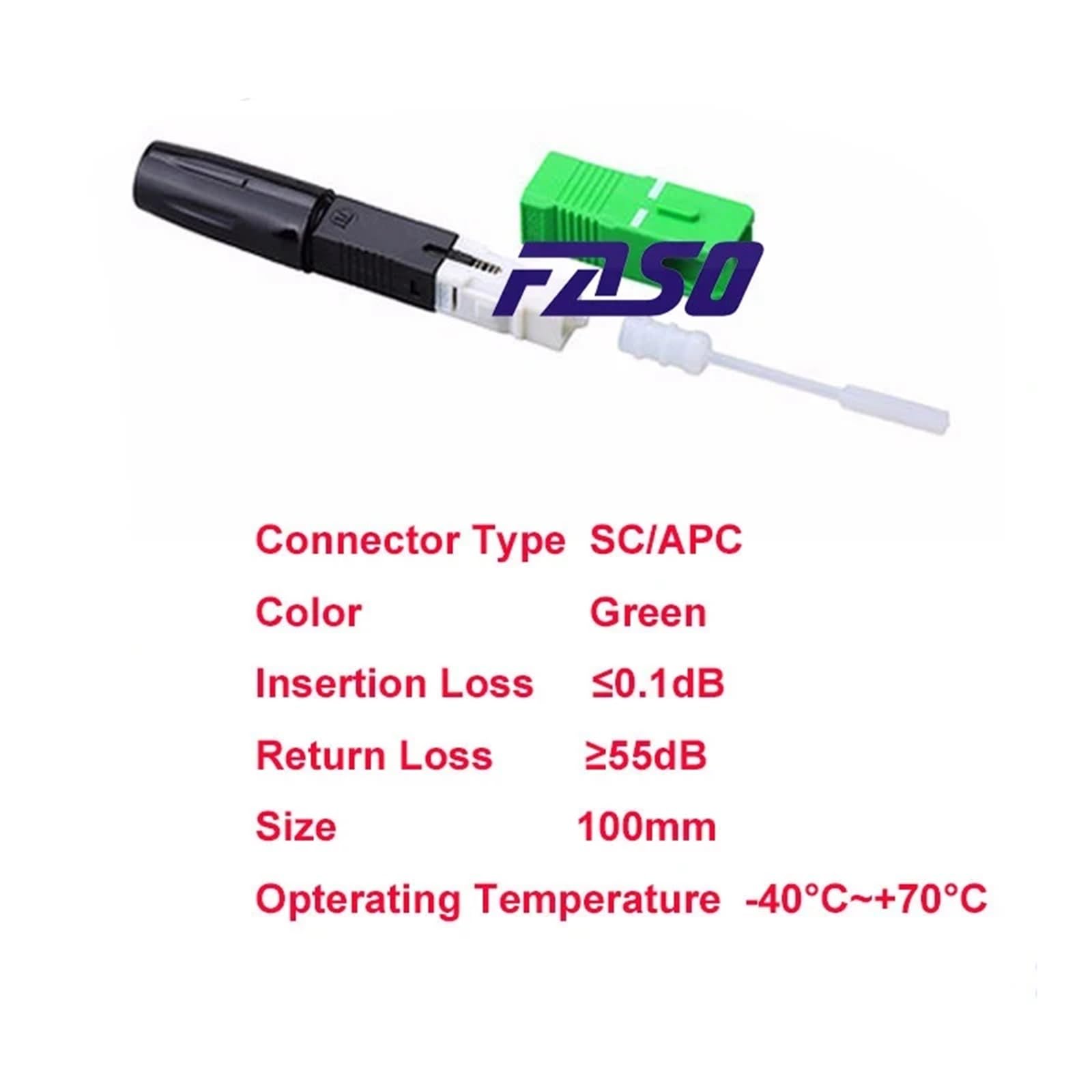 1 connecteur rapide for fibre optique SOC à fusionner, adaptateur de fibre optique(APC 10 pcs)
