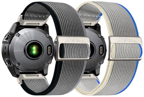 Bracelet en nylon 26 mm pour Garmin Fenix 7X 6X 5X sangle extensible réglable chinbersky