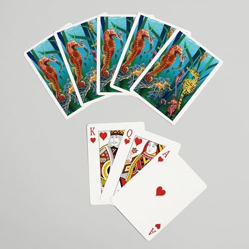 Baraja Seahorses, 52 Cartas Póker para Adultos miniatura 7