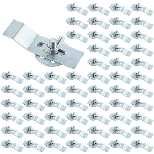 Enhon Undermount Sink Clips Kit 60 Pack, Sink Mounting Brackets, Heavy Duty Installation Hardware Fasteners for Kitchen Bathroom Countertop Vanity Sinks