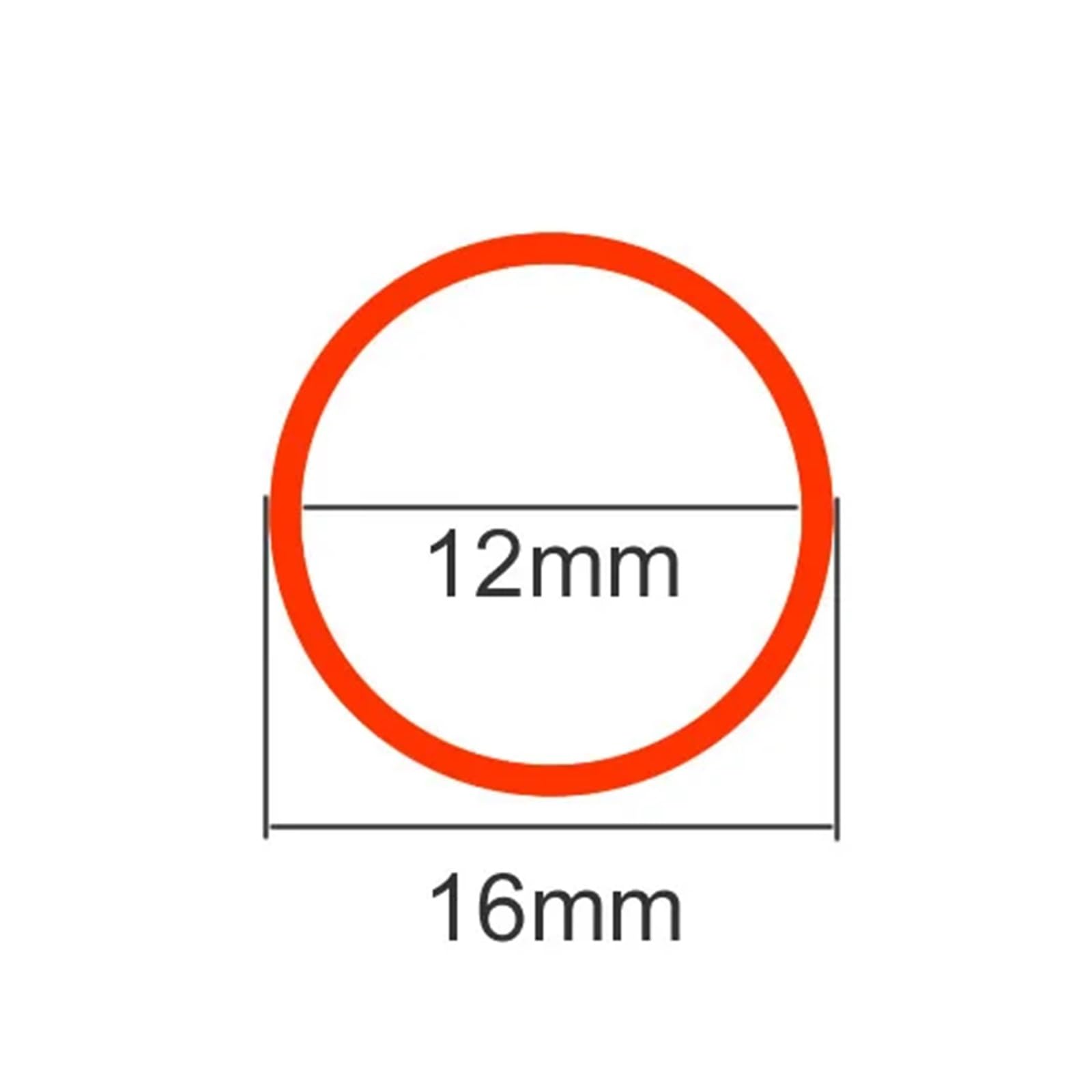 Tubo in rame T2 OD16 mm, diametro interno 14 mm, tubo in rame capillare cavo (16 x 2 mm245 mm), tubo in rame per impianti idraulici e HVAC.