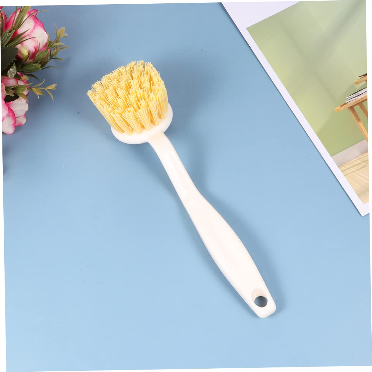 Healeved 3piezas Cepillo De Limpieza De Cocina Mango Herramienta Multifuncional para Fregar Platos Ollas y Sartenes para Limpieza del Hogar y Utensilios De Cocina