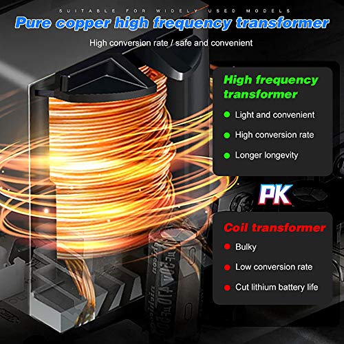 Adaskala Carregador de bateria automático inteligente 12V / 24V Recondicionador de carregador de bat