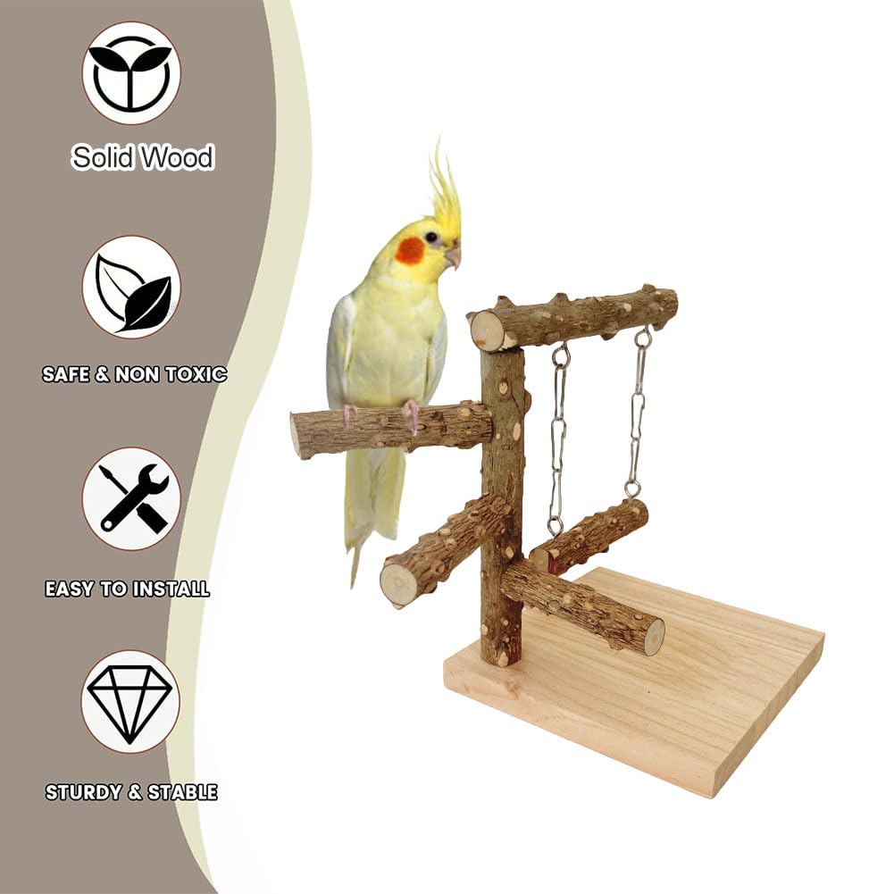 Parco Giochi pappagallo, Posatoi per Uccelli, gioco Pappagalli, Supporto per Uccelli Da Tavolo