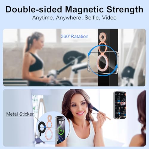 Soporte magnético de anillo para agarre de teléfono compatible con iPhone 17 y 16 2