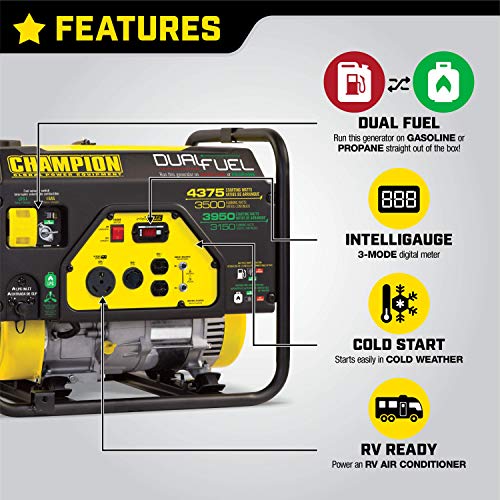 Champion Power Equipment 100307 Dual Fuel Generator Crazymos