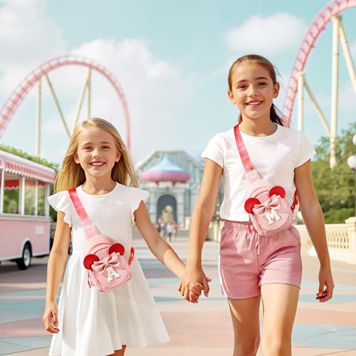 Image of Birthday Gifts for 2 3 4 5 6 Year Old Girls - Small Crossbody Bags Purse for Kids Little Girls 2-7, Initial Small Sling Bag Purse for Little Girl Kids Birthday Gift (Red K)