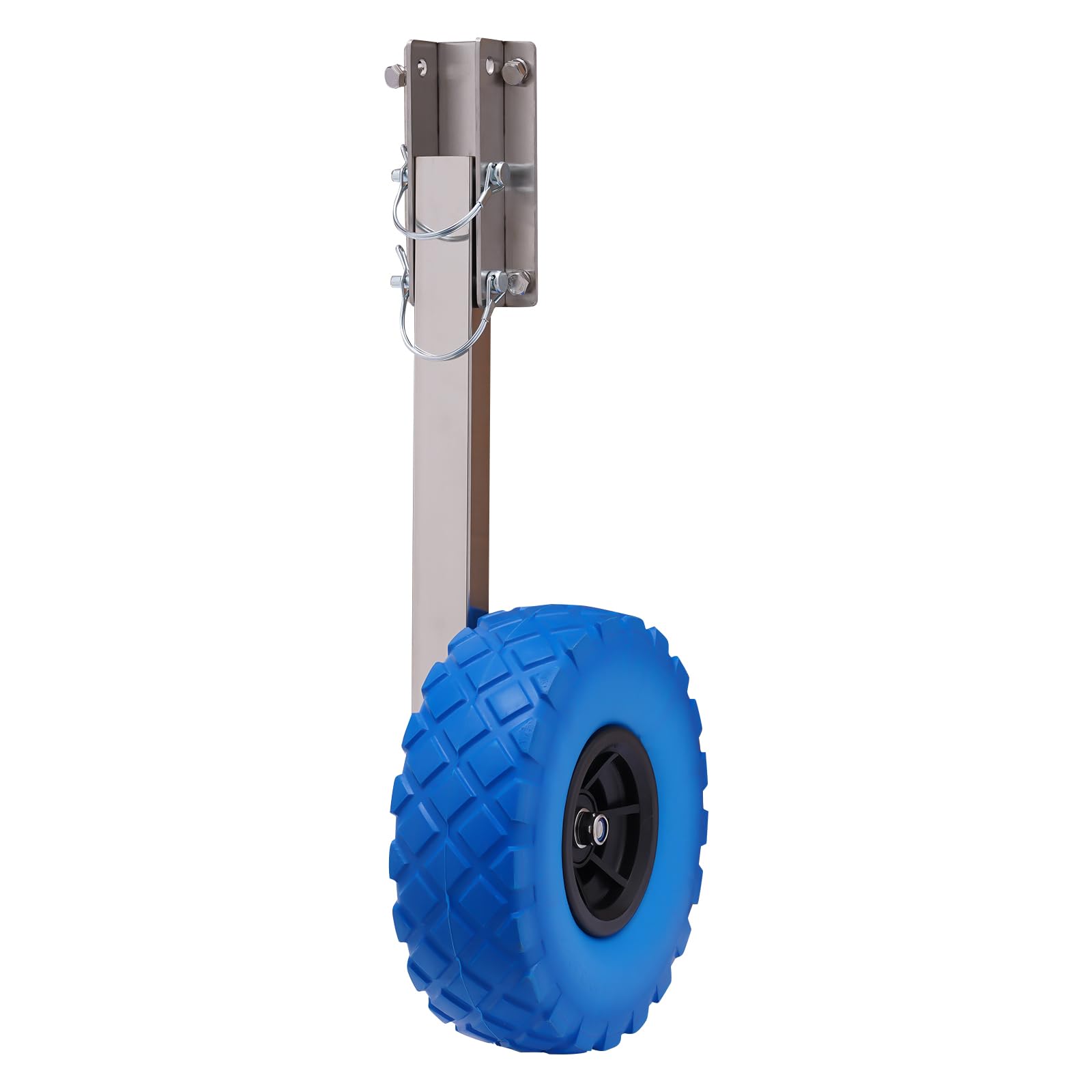 Ruedas universales para Botes inflables, Ruedas traseras, Desmontables, portátiles, de Acero Inoxidable, diámetro de 25 cm, para Todo Tipo de Barcos inflables y remolques