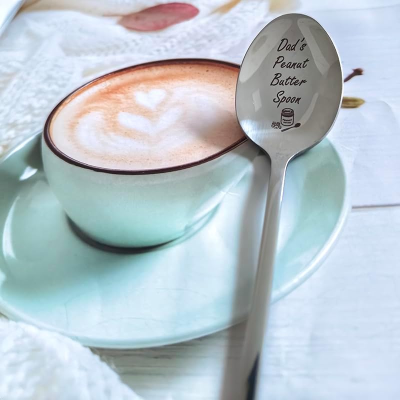 Miniatura 3 de Cucharas de mantequilla de maní para papá de hija, hijo, papá, cuchara de mantequilla de maní para papá, regalos de cumpleaños de Navidad para papá,