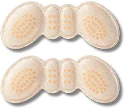 Par Protetor de Calcanhar Ortopédico para Sapatos – 1 Par em Silicone e Tecido – Alívio de Dores, Antibolhas, Conforto Diário e Ajuste Confortável Cores Bege ou Preto - Comfort Pro