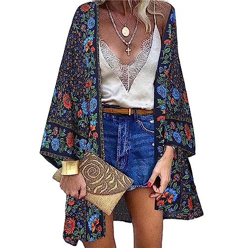 Cardigan Donna Chiffon Kimono Estivo Elegante...