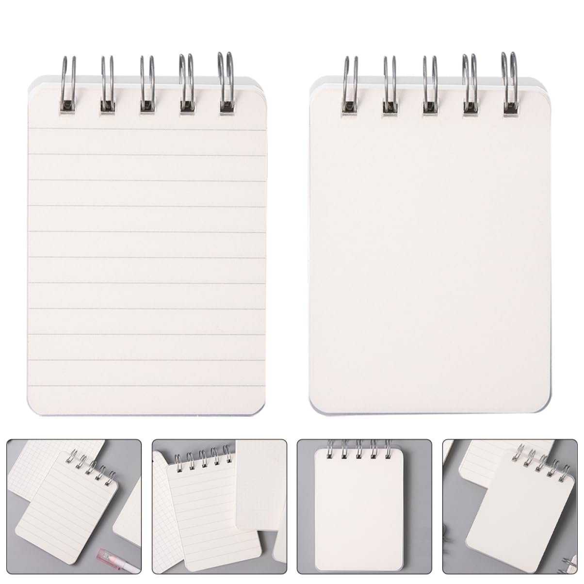 Operitacx 5 Ensembles Mini Bloc Notes Spirale Portable De Cahiers De Poche Lignés Vides Pour Plans Et Mémos Pour Étudiants Et Usage 4 Pièces * 5