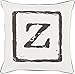 Surya Big Kid Blocks Poly Fill 22" Square Pillow in Black
