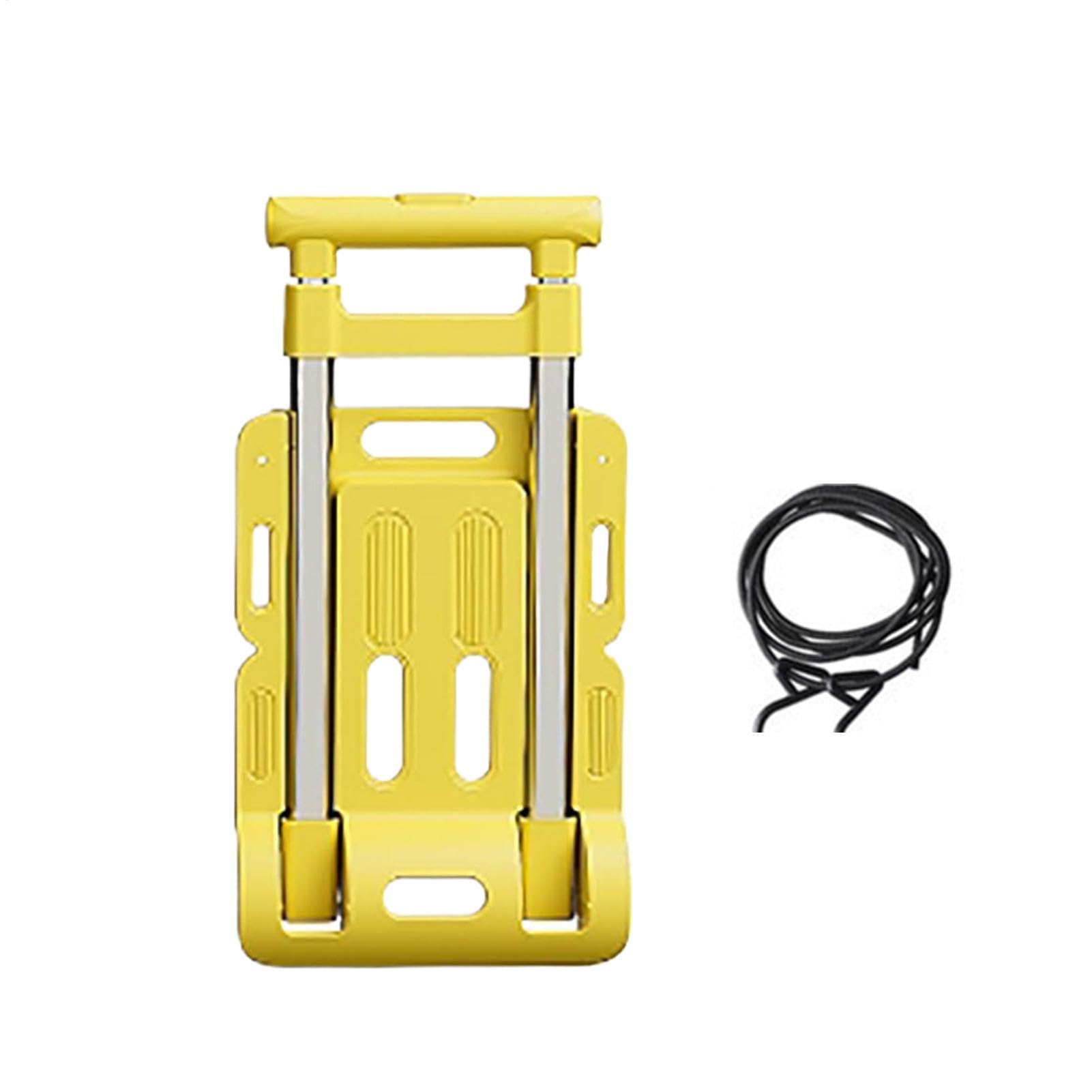 Carrello A Mano Pieghevole Capacità Di Carico 100 Kg Per Trasporto | Altezza Regolabile Del Carrello A Mano Pieghevole Per Viaggio In Aeroporto, Spesa Al Supermercato E