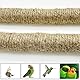 Allazone 6 Stück Natur Sitzstangen für Vögel, Naturholz Sitzstangen, Vogel Spielzeug mit Seil, Vogelkäfigzubehör für Kleine Sittiche, Nymphensittiche, Sittiche
