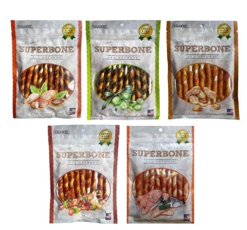 Superbone Sticks Dog Treat | Combo of BBQ | Salmon Oil | Peanut Butter | Olive Oil | Almond Oil | Sticks for Dogs (All Flavors) (B0BPPFPB27) Amazon Price History, Amazon Price Tracker