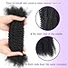 16 Inch Afro Kinky Curly Human Hair Bulk for Permanent Micro Locs/Twists/Braids/Repair Locs Afro Kinky Curly Bulk Human Hair Nature Black Color (1B, 16inch-50g/pack)