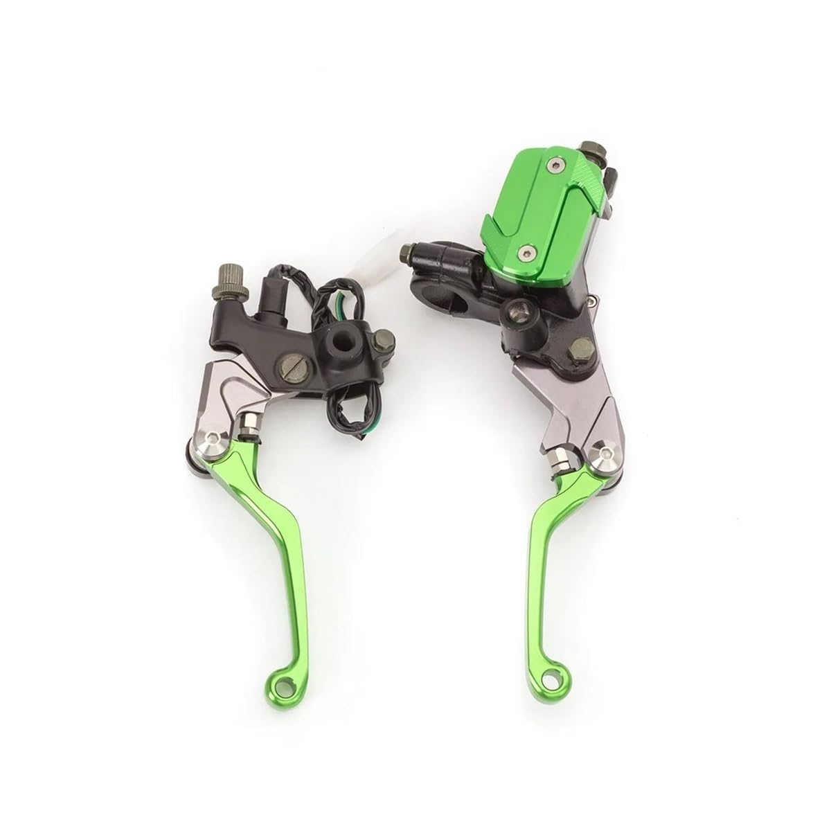 Ewfghdfj Green For Kawasaki Kx 125 Kx 250 Kx 450F Klx 125 250 450 F Kxf450f Cnc Master Cylinder Hydraulic Brake Clutch Lever(Green)