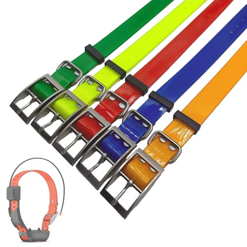 5 PCS de sangle de collier pour chiens pour Garmin T20, TT25, T5, TT10, TT15, DC50 les colliers - Sangle de remplacement de 2,5 cm pour récepteurs de colliers...