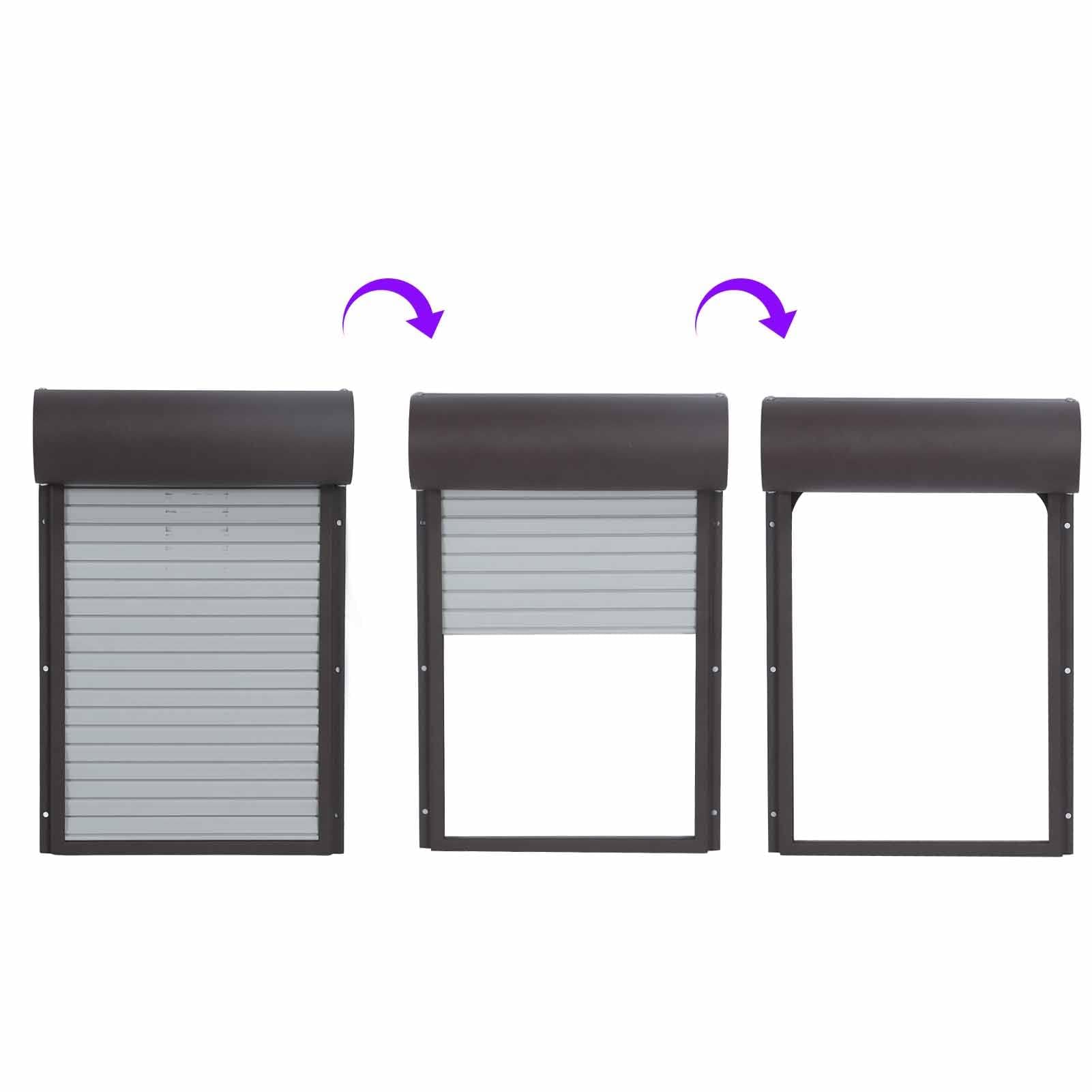 Solapa Automática para Pollos, Gallinero con Funcionamiento, Gallinero Eléctrico, Resistente Al Invierno, Puerta para Pollos con Energía Solar, Pantalla LCD con Temporizador para