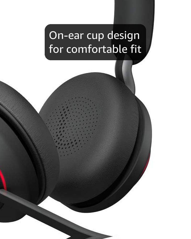 Jabra Evolve2 65 Wireless PC Headset – Noise Cancelling Microsoft