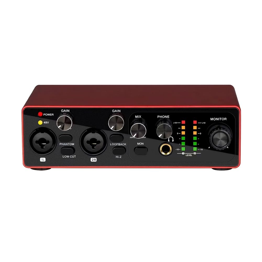 Interface Audio Professionnelle de Carte Son pour Les Podcasts de Streaming de Studio en Direct