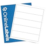 Waterproof Water Bottle Labels - 8 x 2 - Pack of 500 Polyester Labels, 100 Sheets - Laser Printers - Online Labels