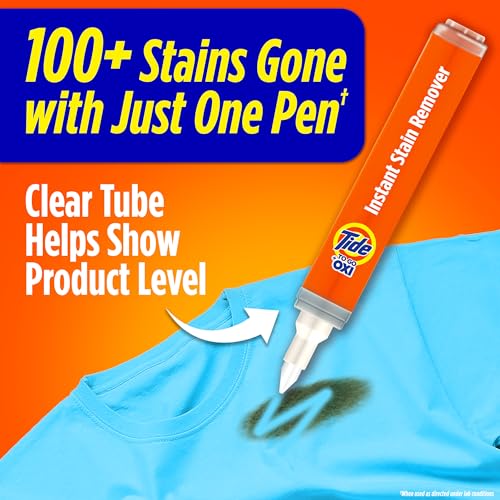 tide pen stain remover for clothes to go pen instant stain remover pen amp spot cleaner portable amp travel-friendly works on food amp drink stains fits in purses amp bags 3 count pack of 2