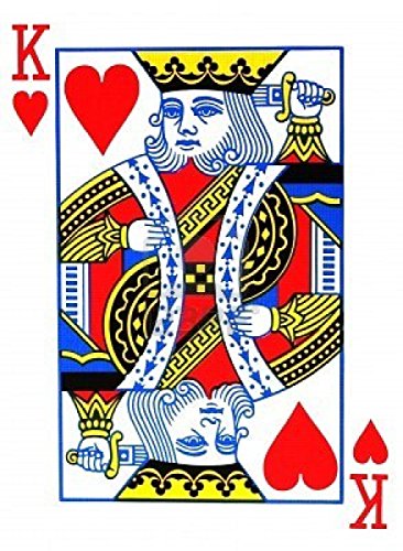 Bicycle Playing Card Force Deck Blue Back (Hearts, King)
