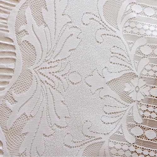 Cortina de flecos blancos para evitar reflejos del sol y proteger tu intimidad 8