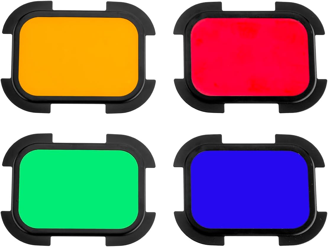 Flashpoint Barndoor Kit For The eVOLV 200 Fresnel Head with 4 color gels (BD-07)