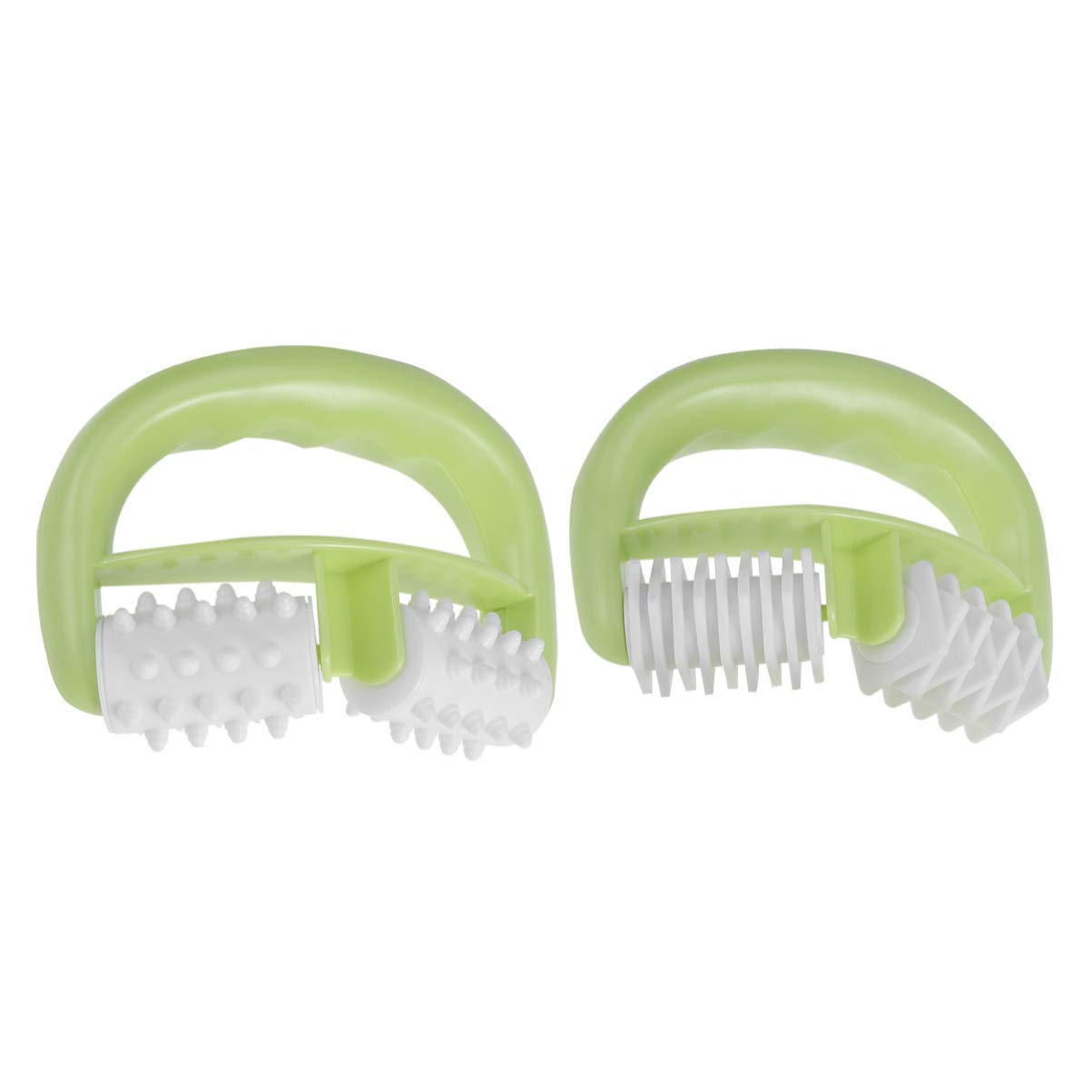 ROSENICE 2Pcs Handheld Massage Roller Muscle Massage Roller Massager Cellulite Roller for Foot Hand Body Neck Head Leg Pain Relief