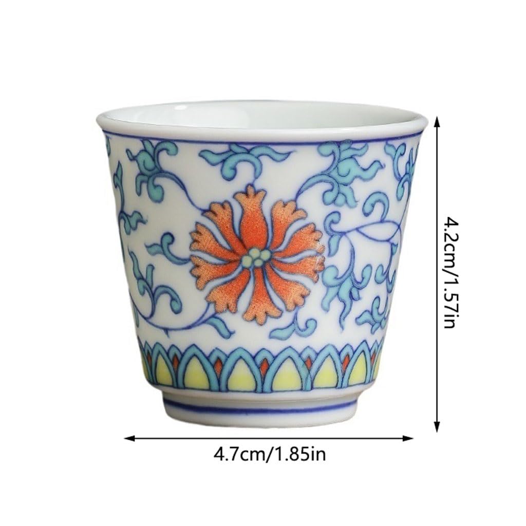 Filiżanka do herbaty chińska kuchnia filiżanka do herbaty właściciel domu kubek do herbaty ceramiczny pojedynczy kubek retro mały kubek do herbaty pojemnik do namaczania