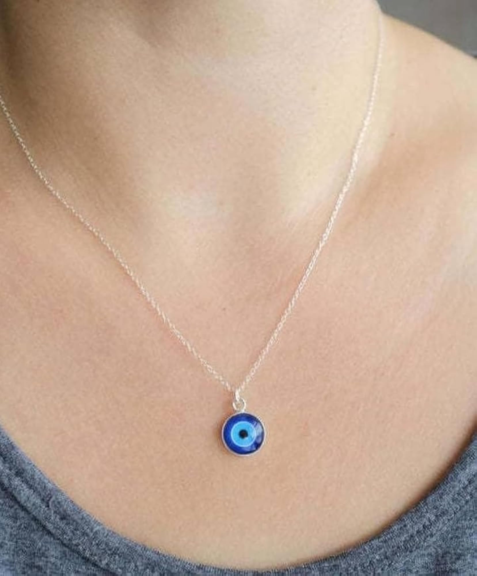 Evil Eye Pendant Necklace for Girls and Boys