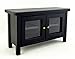 Dollhouse Miniature Black Television Stand