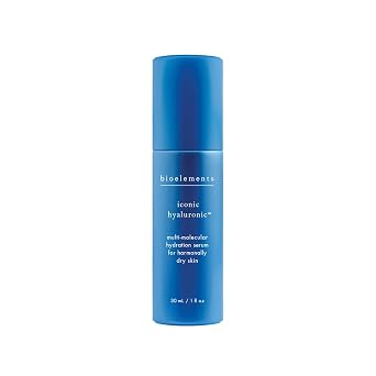 Bioelements Iconic Hyaluronic - 1 fl oz - Multi-Molecular Hydration Serum for Hormonally Dry Skin - Vegan, Gluten Free - Never Tested on Animals
