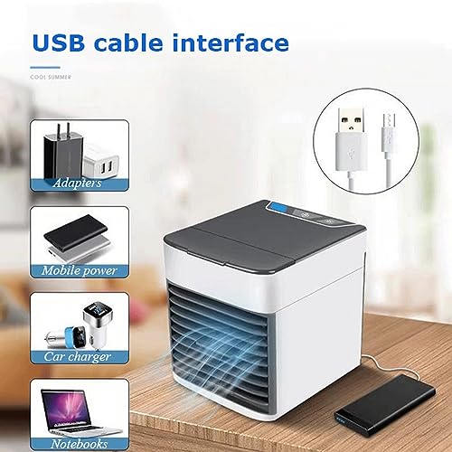 Ventilador De Ar Condicionado De Mesa - Mini Ar Condicionado PortáTil, 3 Velocidades De Ventilador U