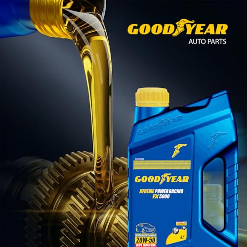 Image of GOODYEAR 3.0 Ltrs 20W50 API SM /CH Xtreme Power Racing FX 5000 | Premium Multigrade Mineral Engine Oil For Petrol, Diesel & CNG Vehicle Engines | For Enhanced Engine Protection & Longetivity