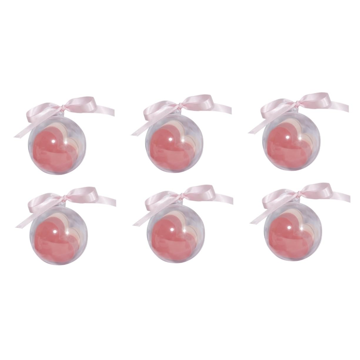 Healeved 6 Set 4 Pezzi Soffio Di Cuore Spugne Per La Pulizia Applicatore in Spugna Spugnetta Per Sfumare Dischetti Per Cipria Make up Spugnetta in Polvere Cuscino Imbottito Frullatori Rosa