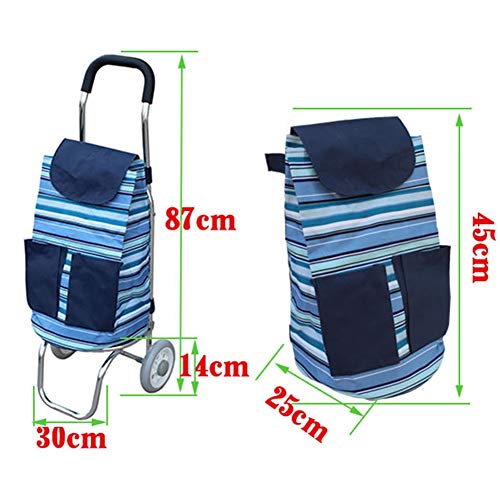 WUFENG Einkaufstrolley Aluminiumlegierung Lebensmittel Einkaufen Tragbar Faltbar Wasserdicht Leicht Und Praktisch 6… – Bild 5