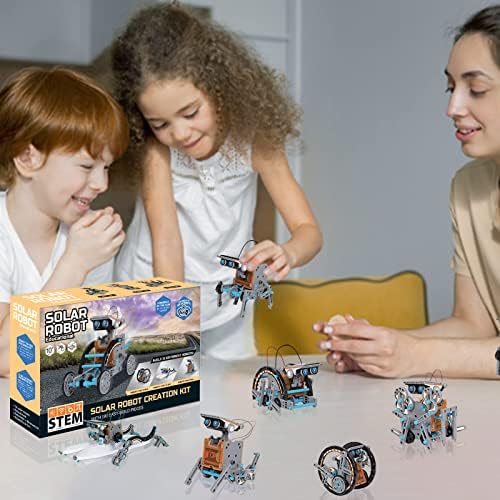12-in-1 Solar Robot Toys, Stem Toys for Kids 6-8, 190 Pieces DIY Education Building Science Experiment Kits Toys for Kids Boys Girls 10+ and Older Solar Powered by The Sun,Great Gifts 6 51CodcFymgL. AC