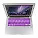 Produktbild zanasta Silikon Tastaturschutz für Apple MacBook Air/Retina 13"/15" Pro 17" Cover QWERTY effektiver Tastatur Schutz vor Verschmutzung und Staub | robust und hauchdünn | Lila