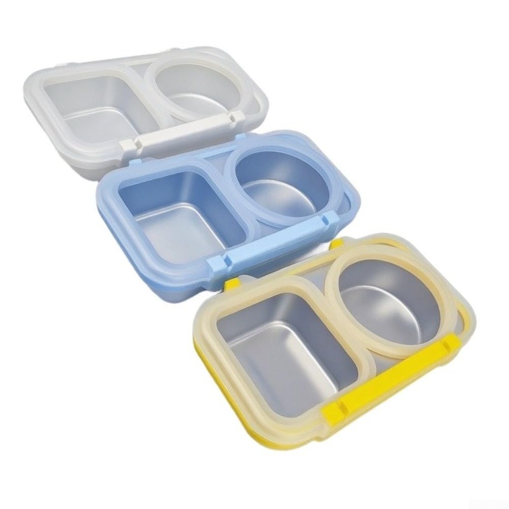 Set 3 Scatole Pranzo 400ml Anti-perdite Divise