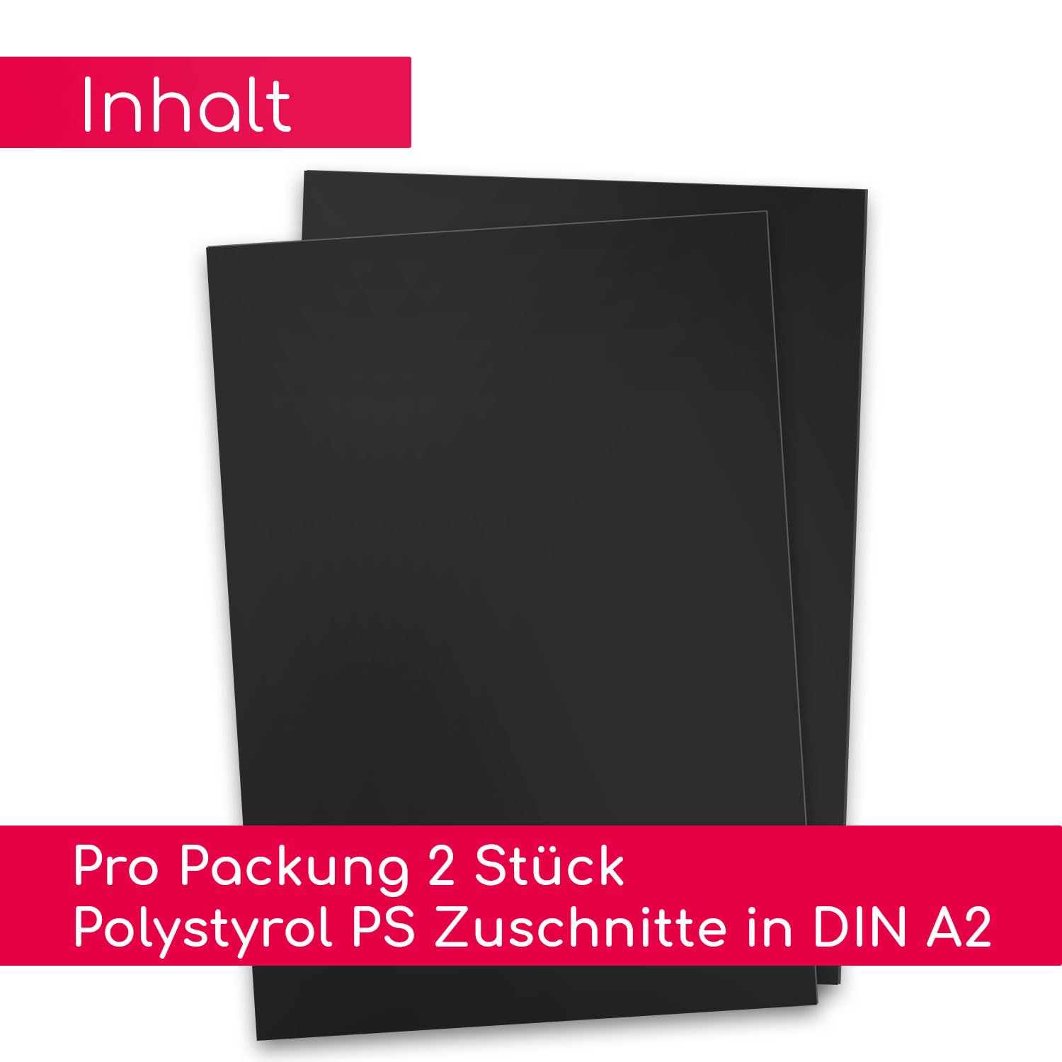 4x ABS-Kunststoffplatte 3mm 40x30cm – Weiß, Thermoformbar, Bruchfest, Für Modellbau & Basteln