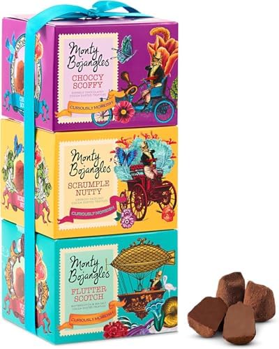 Monty Bojangles Cocoa Dusted Truffles Gift Tower (3 x 100g Pack)-...