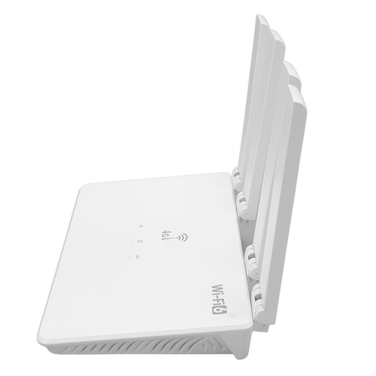 Bewinner Router 4G LTE Bez Odblokowania, z Gniazdem Karty SIM, 4 Antenami o Dużym Wzmocnieniu, Pobieraniem 150 Mb/s, Zasięgiem 200 M dla 10–20 urządzeń, Pasmami Europy i Azji, ładowaniem Typu C