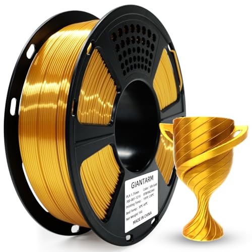 GIANTARM Silk PLA Filament 1.75mm 3D Drucker Filament PLA 1kg Spule Silk Gold