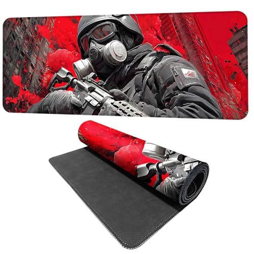 Tactical Soldier Gaming Mouse Pad – 31.5' x 11.8' Extended...