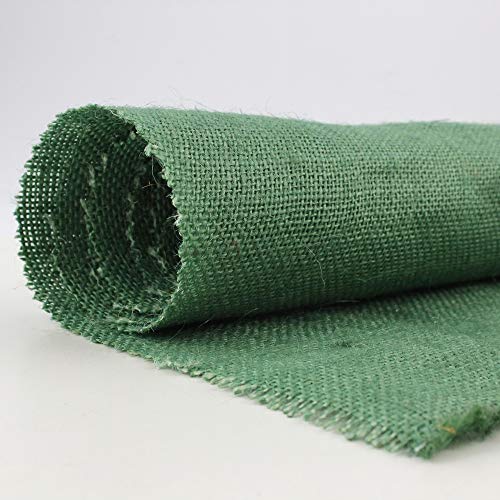 TELA ARPILLERA COLOR VERDE BOTELLA 100% YUTE – ANCHO 150 CENTÍMETROS (1 METRO)